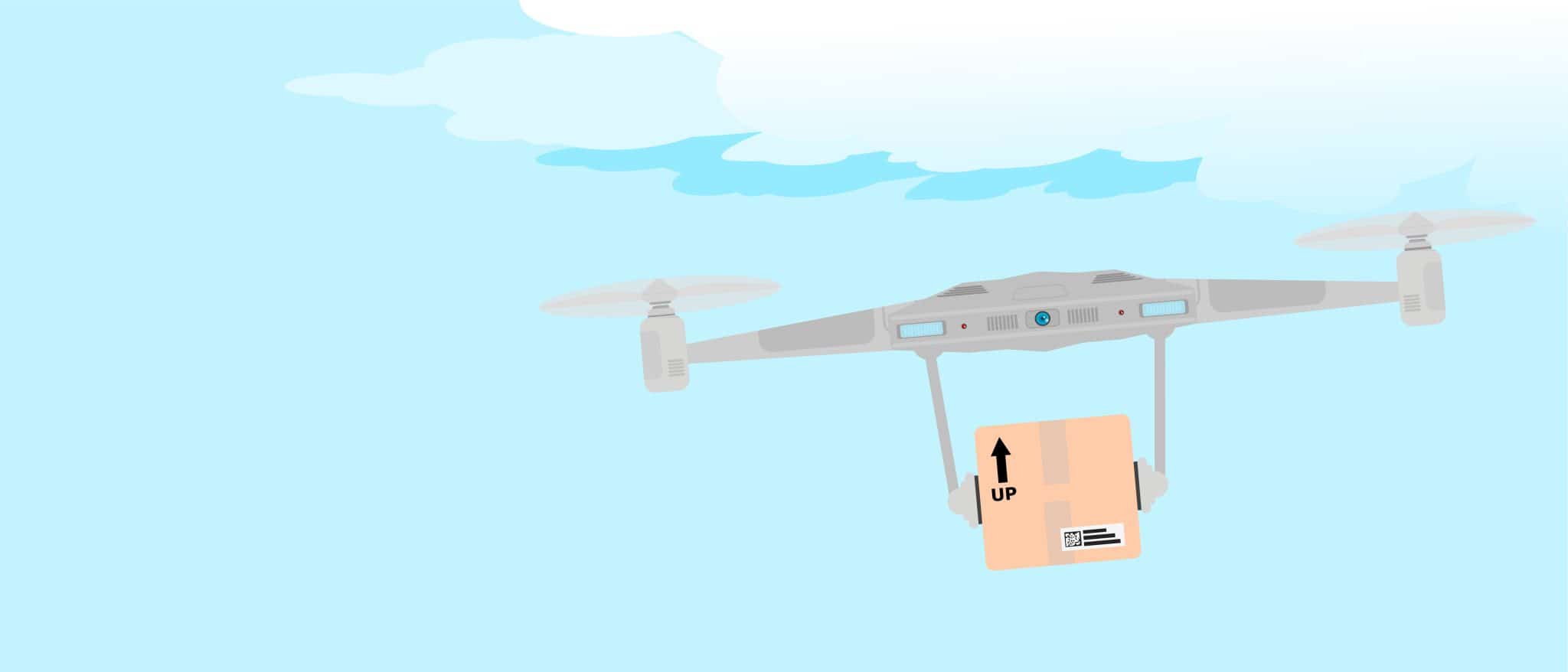 Dron transporte